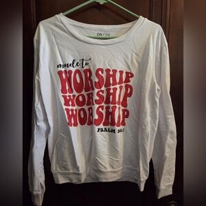 On Fire Sweatshirt- Size Junior XL